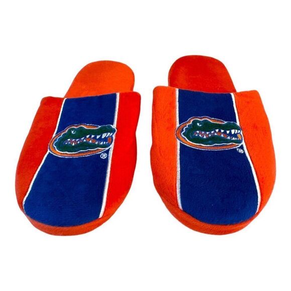 University of Florida Gators Mens Fuzzy Slippers L (11-12) FOCO Orange & Blue UF - Picture 1 of 8